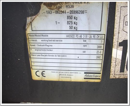Baukompressor Atlas copco XAS 56